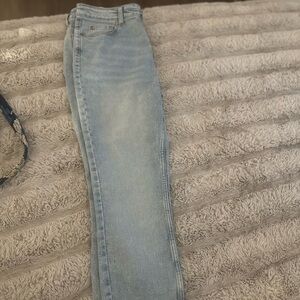 H&M Blue High Waist Skinny Jeans